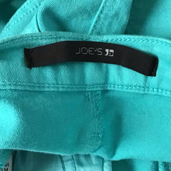 Joe's Jeans Denim Jean Mini Skirt Teal Aqua Turquoise Green Blue sz 4 27 - Picture 5 of 11